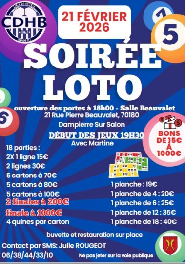 CDHB : Soirée loto
